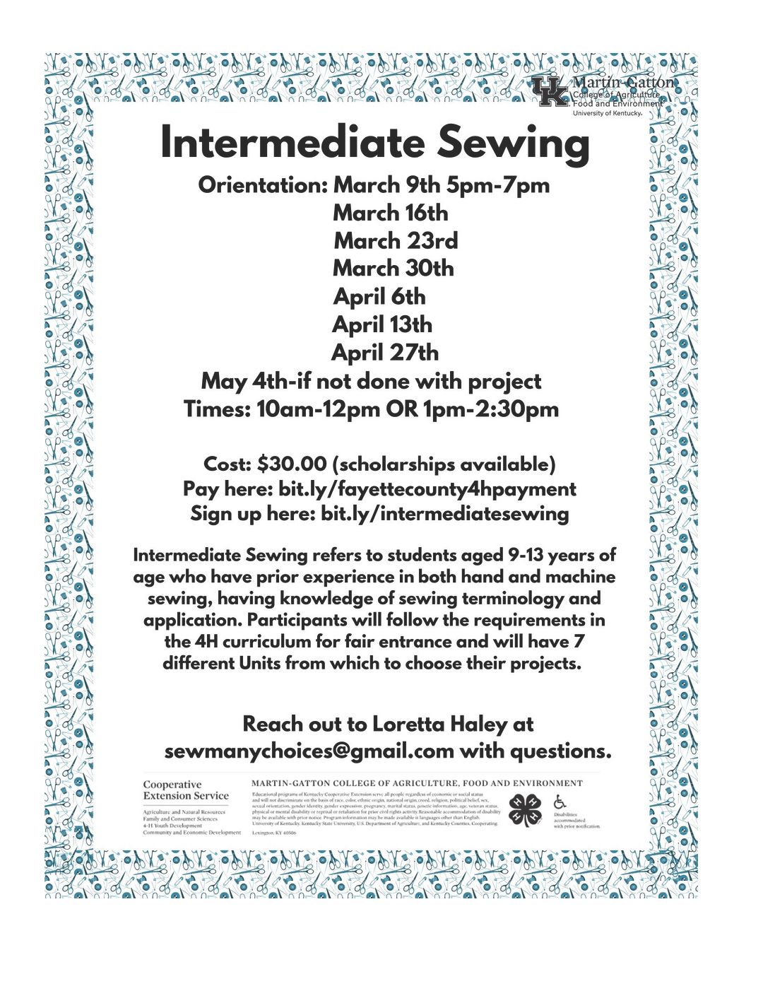 4h intermediate sewing