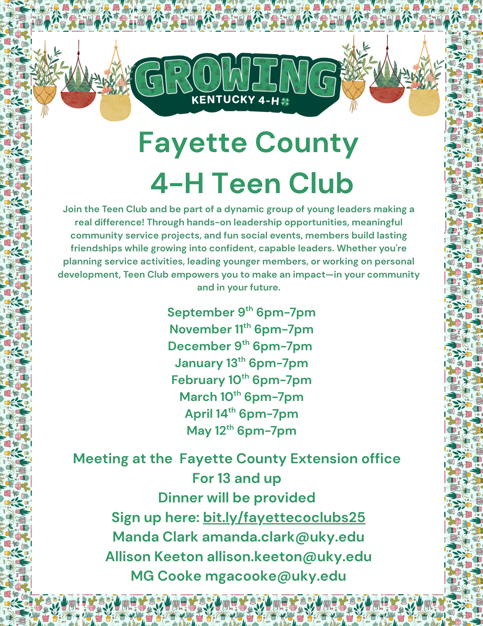 teen club 2025-26