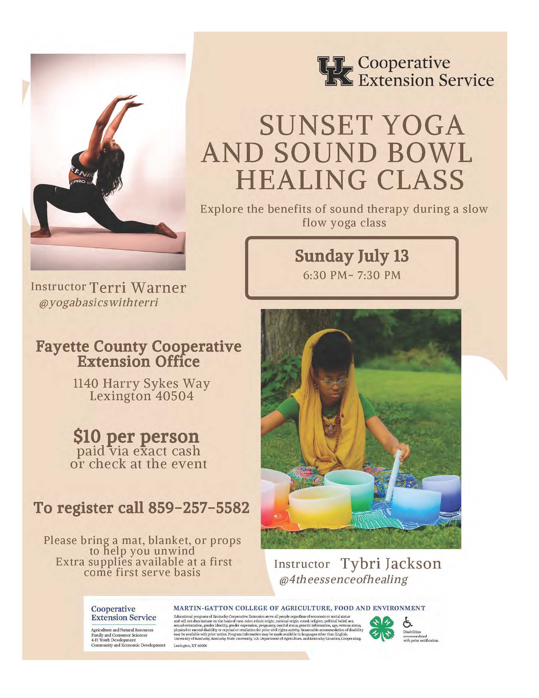 sunset yoga july 13