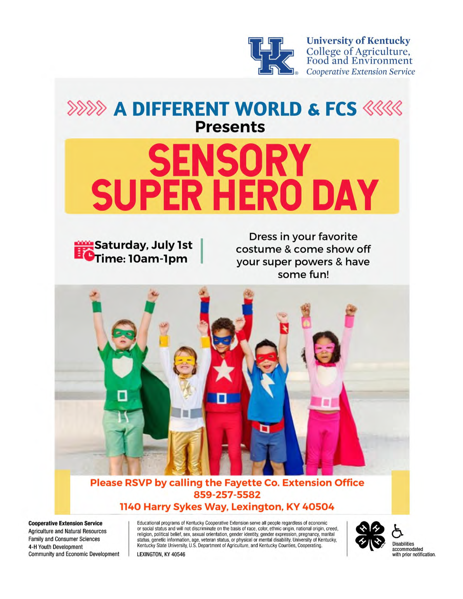 Sensory Super Hero Day