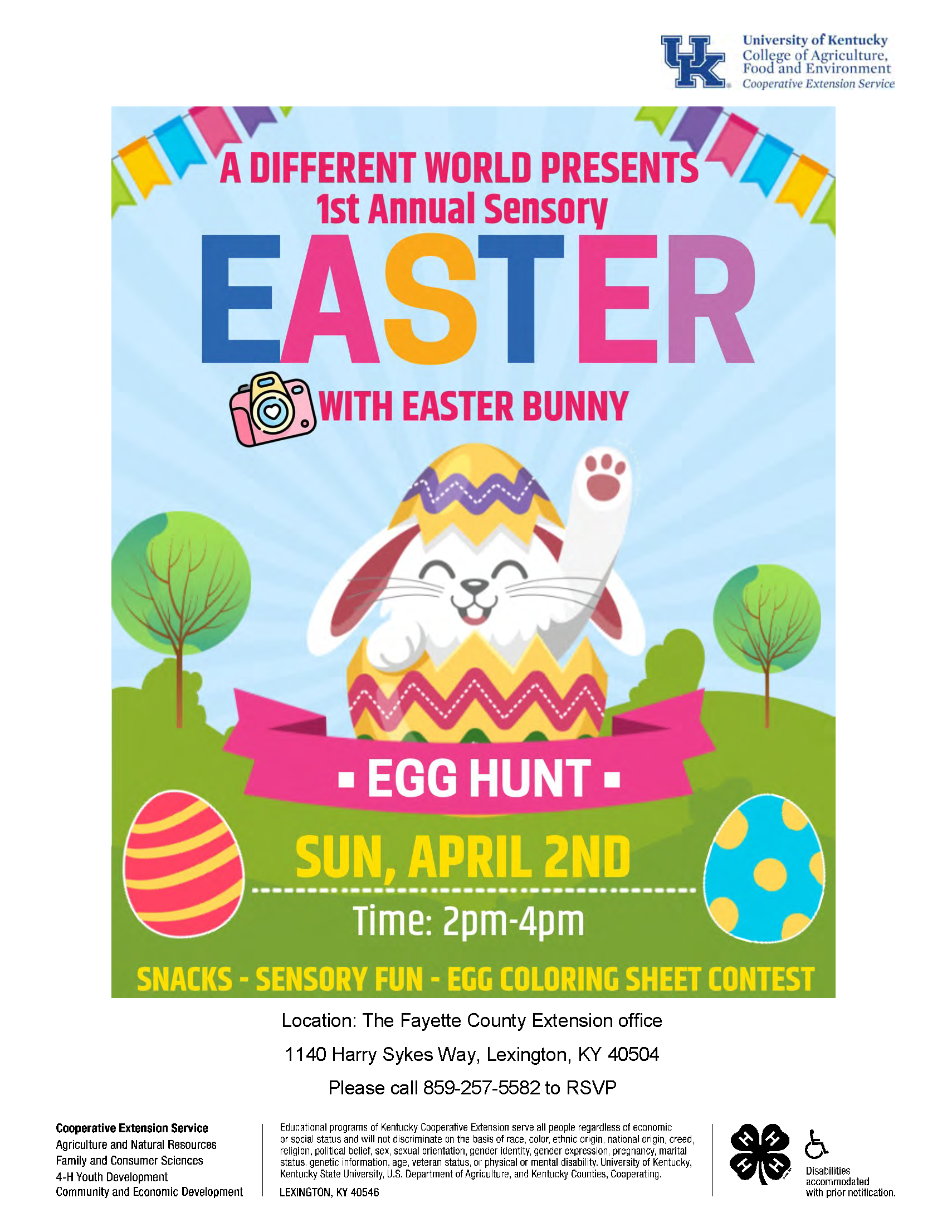 A Different World Easter Egg Hunt