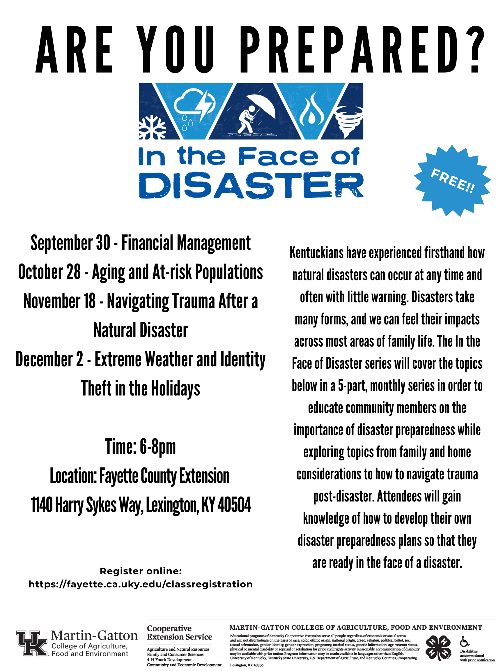in the face of disaster dec 2