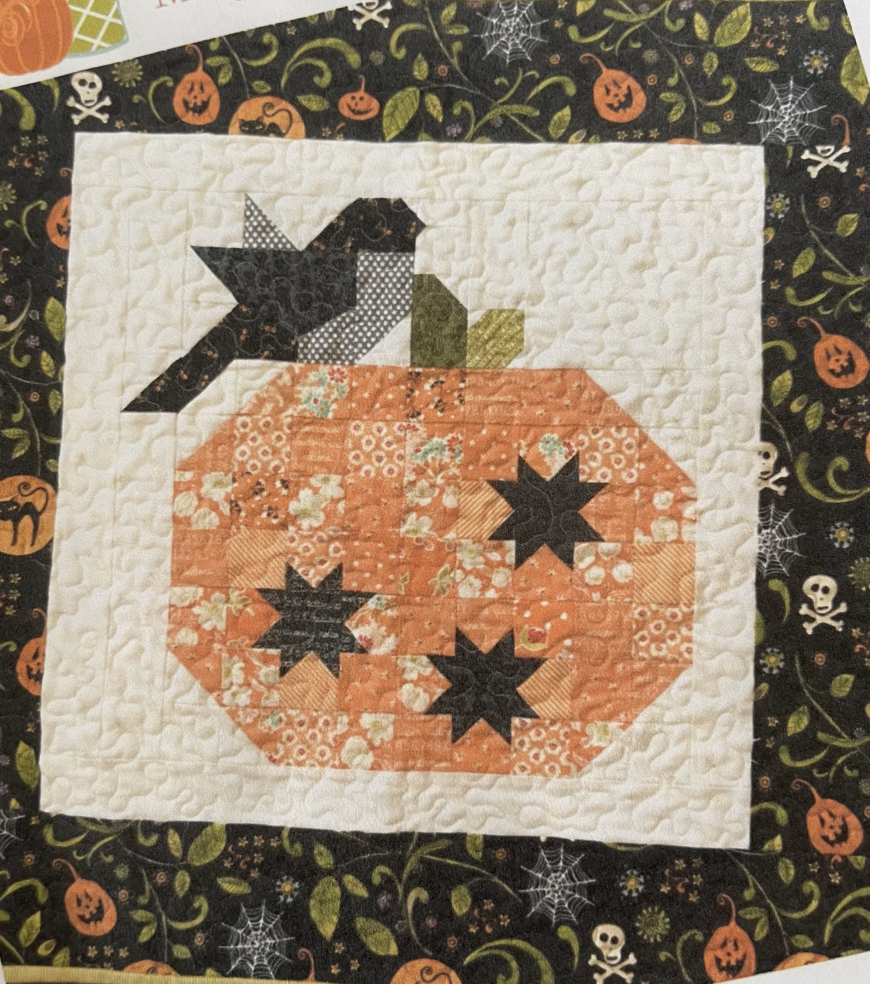 pumpkin and blackbird