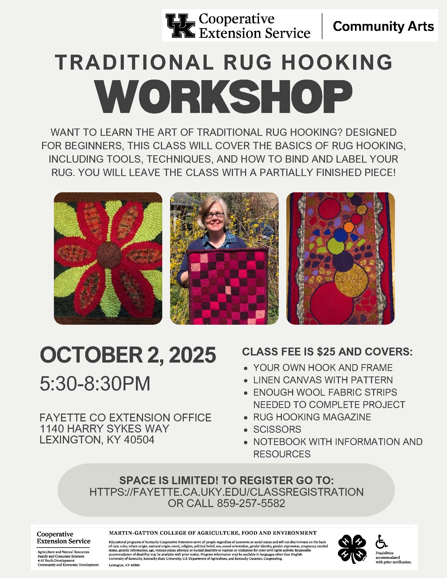rug hooking october 2 2025