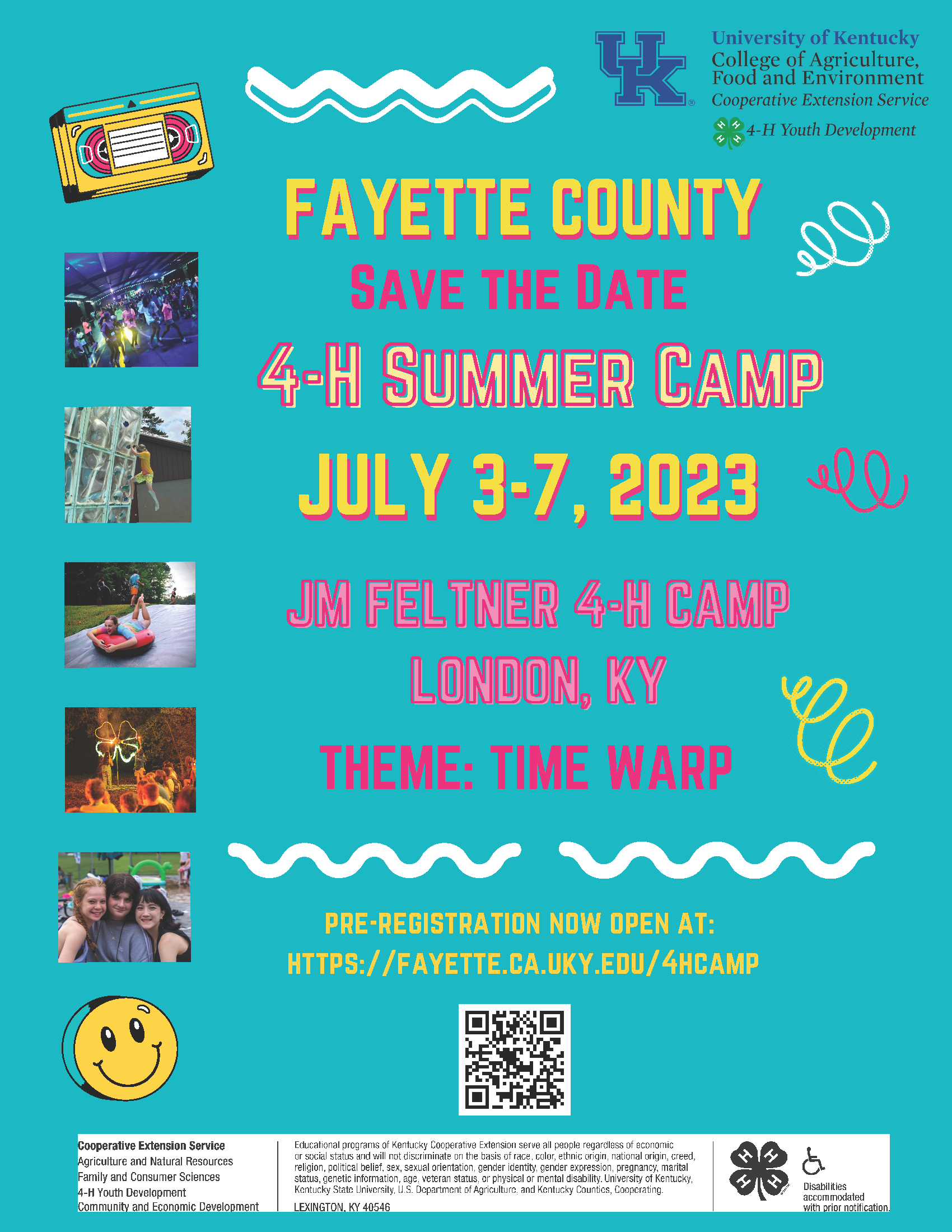 4-H Camp Save the Date