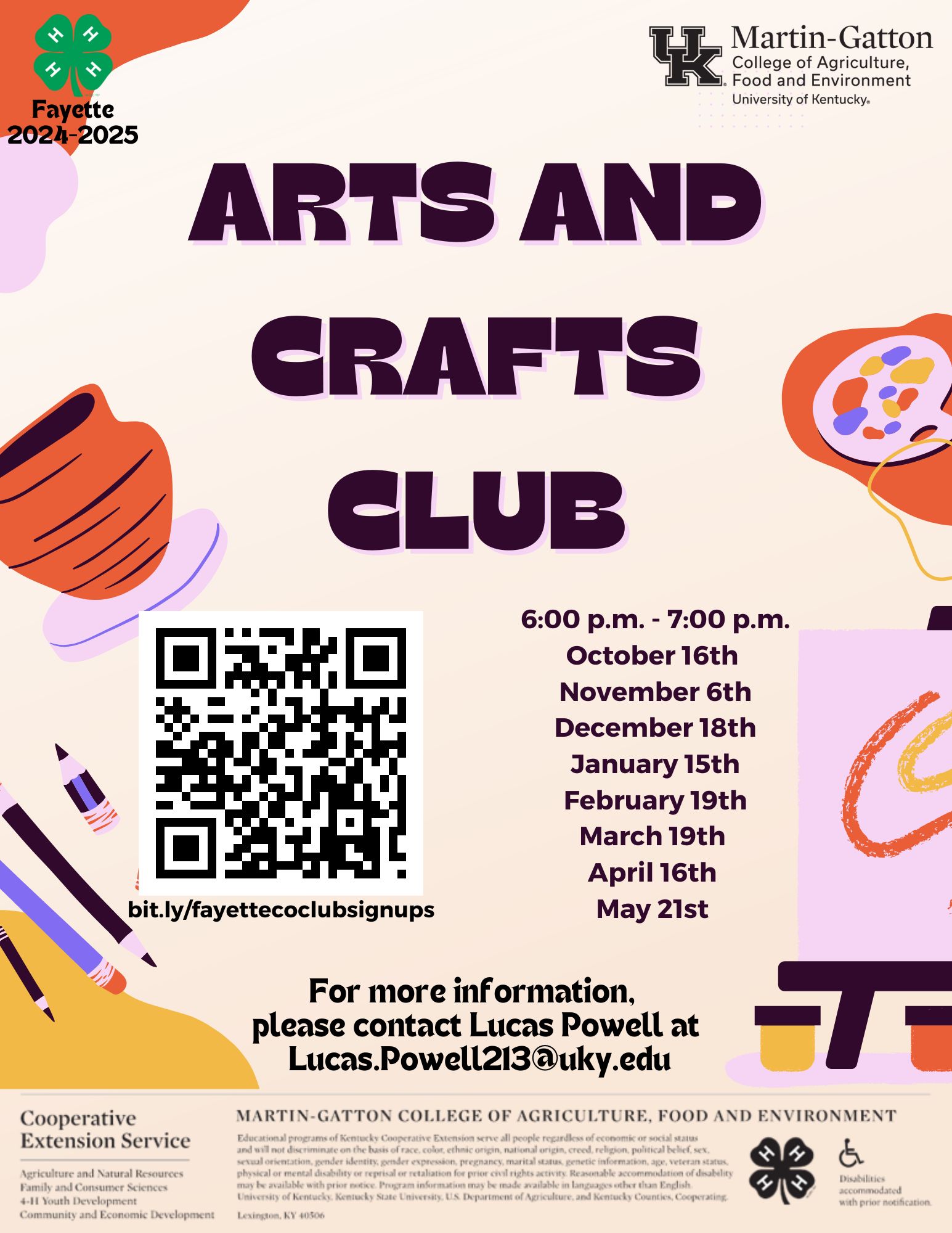 Arts and Crafts Club 24-25