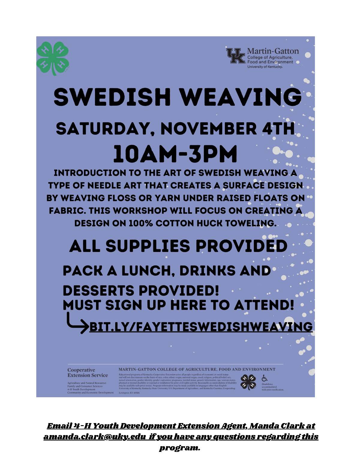 swedish weaving