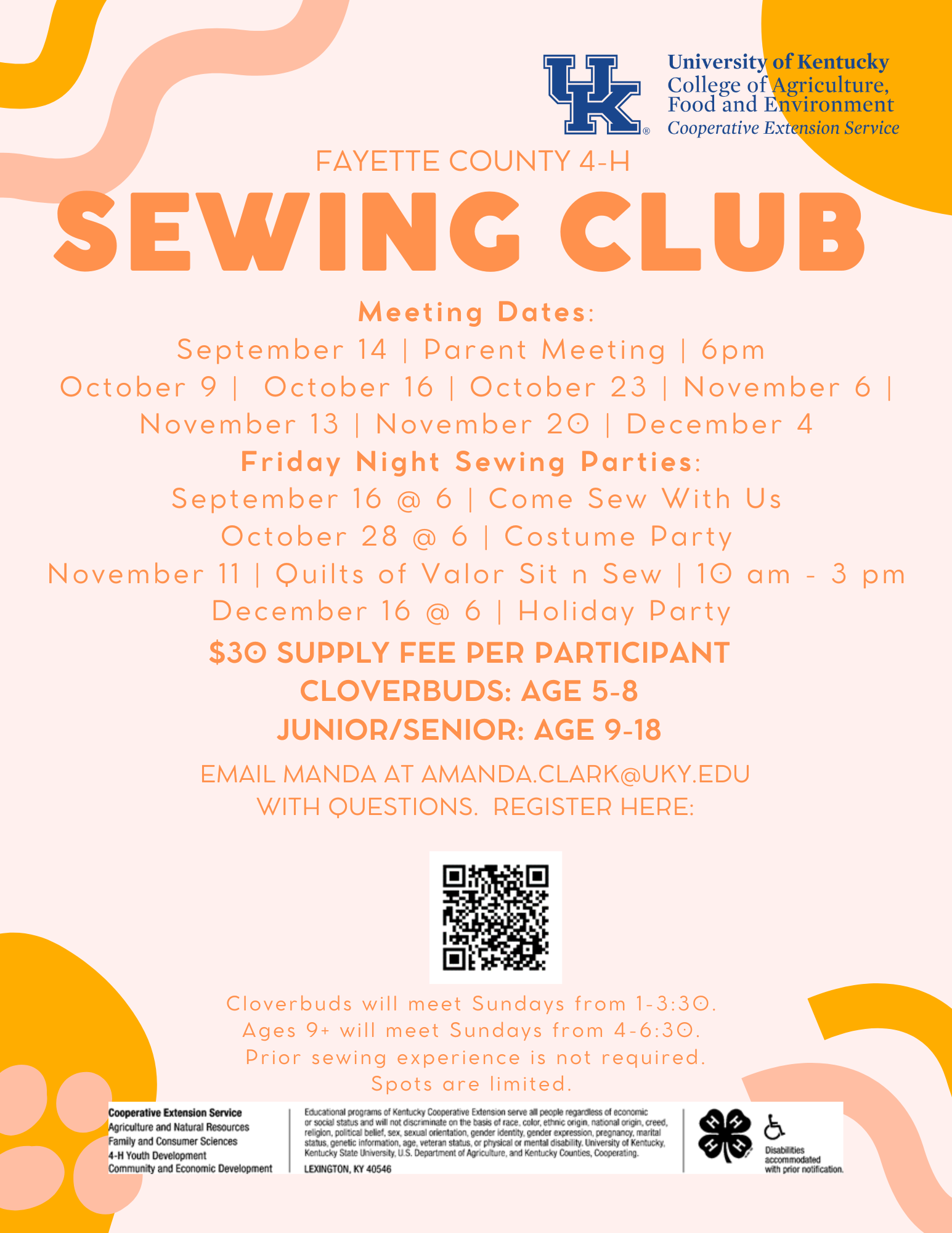 4-H Sewing Club