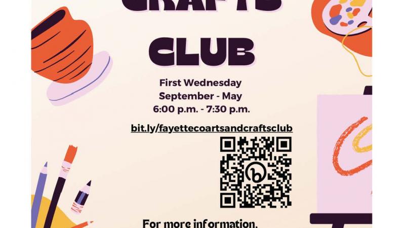 4-H Arts and Crafts Club flyer