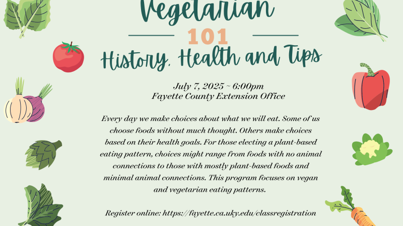 Vegetarian 101 July 7 2025