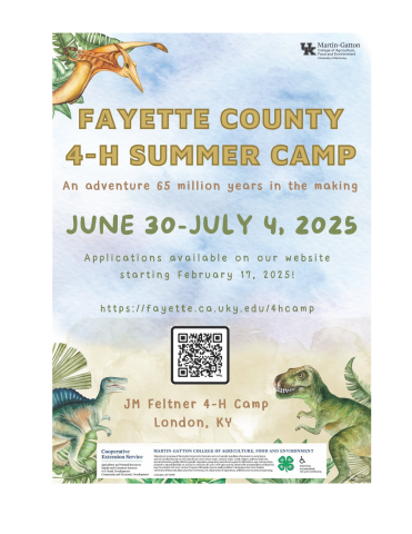 4-H Camp Save the date