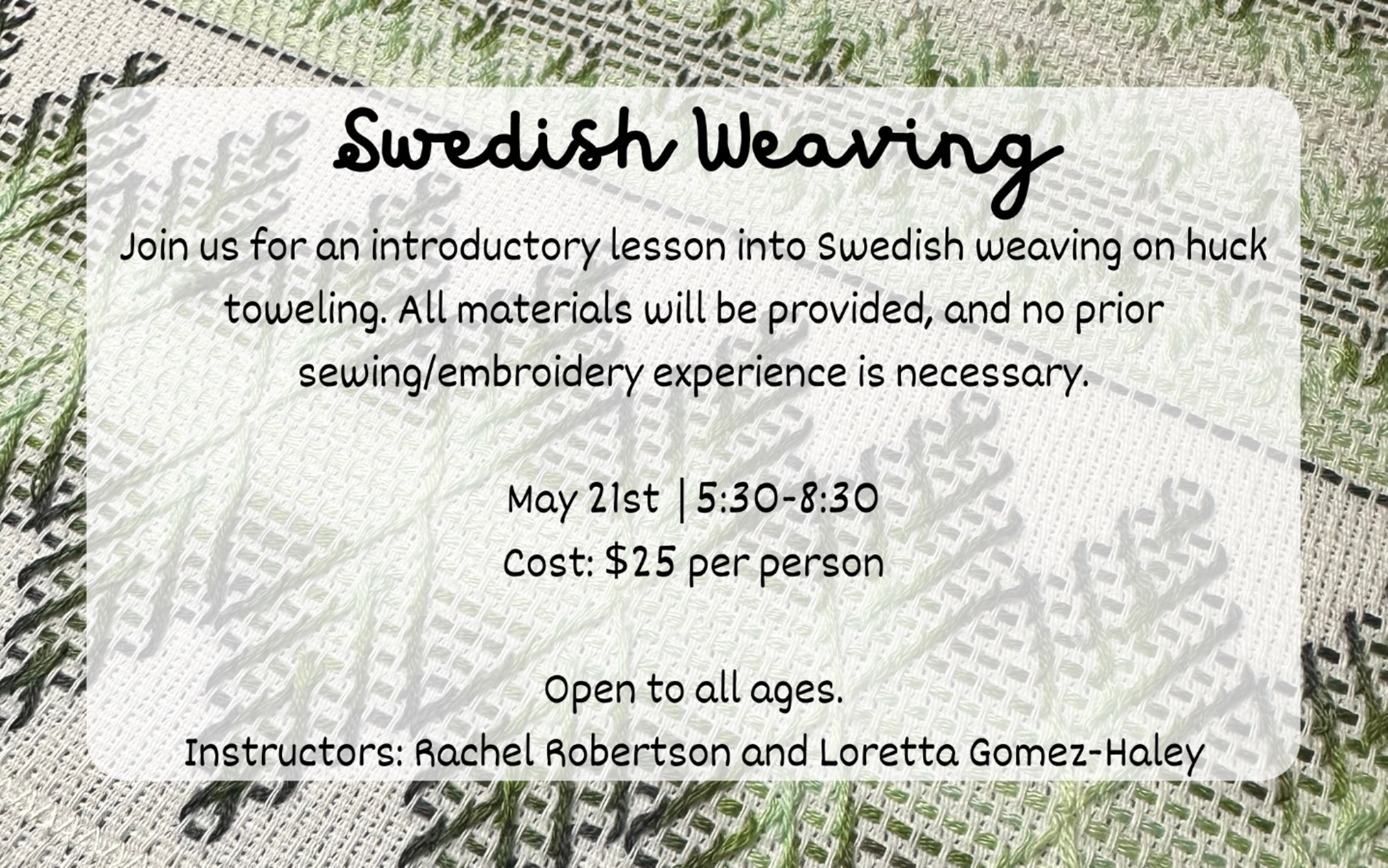 Swedish Weaving May 2024